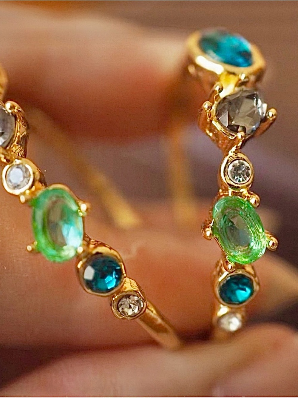 Alexis Bittar Asterales Cluster Hoop Earrings